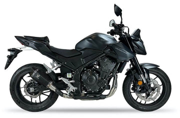 Ixrace M8 Dual Black Silencer Honda CB500 Hornet 2024 - Motorcycle Performance Store