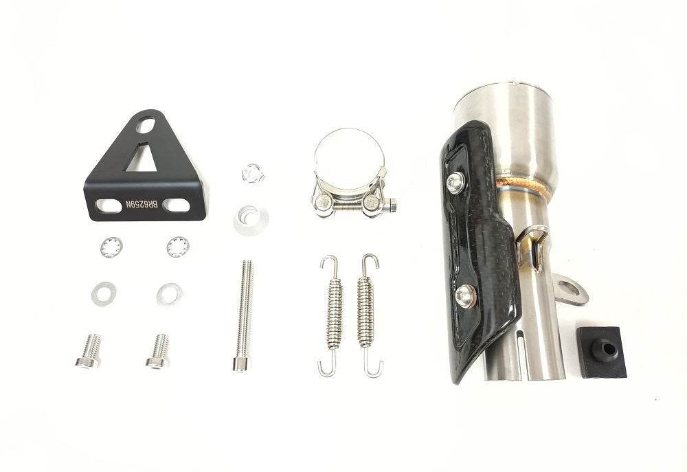 Ixrace MK2 Black Silencer Honda Forza 750 2021-24 - Slip on Silencer