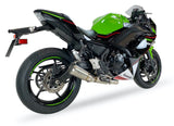 Ixrace MK2 Inox Exhaust System Kawasaki Ninja 650 2017-19 - Motorcycle Performance Store