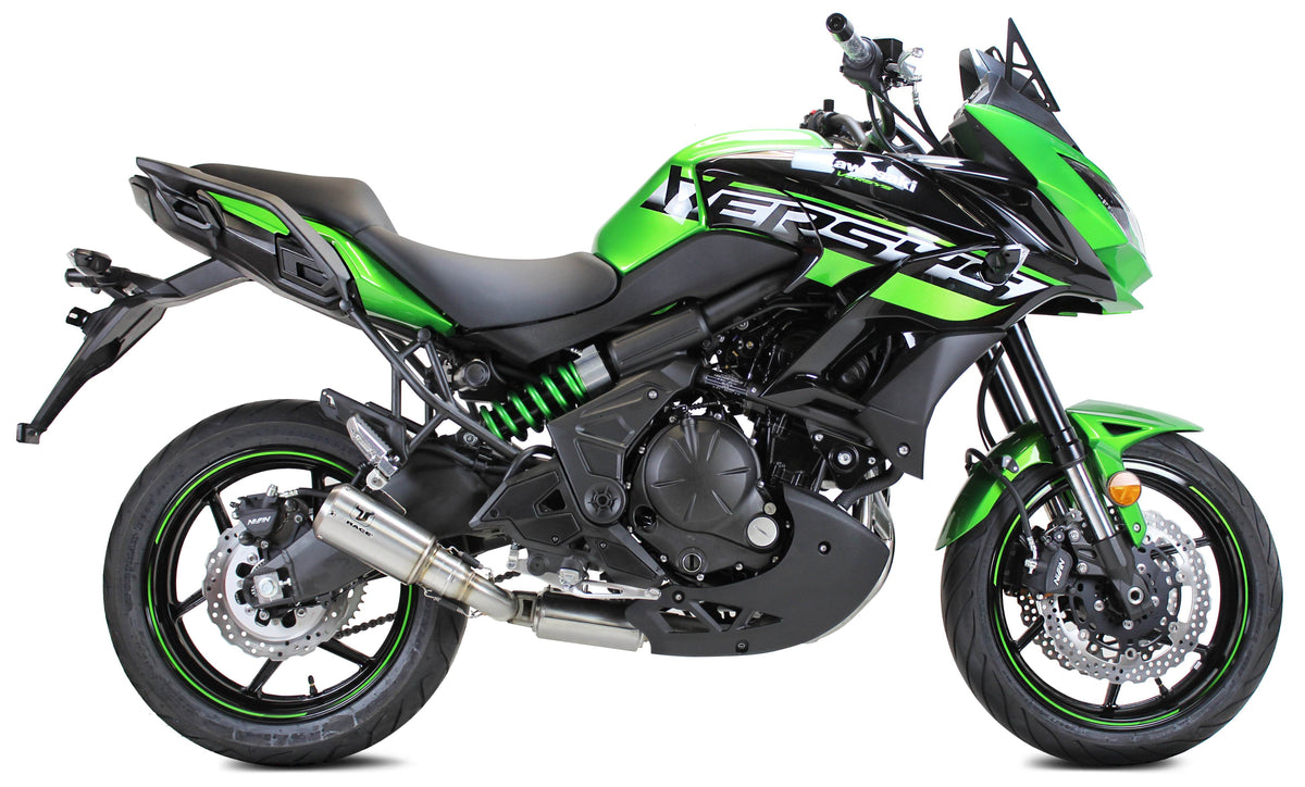 Ixrace MK2 Inox Exhaust System Kawasaki Versys 650 2015-22 - Motorcycle Performance Store
