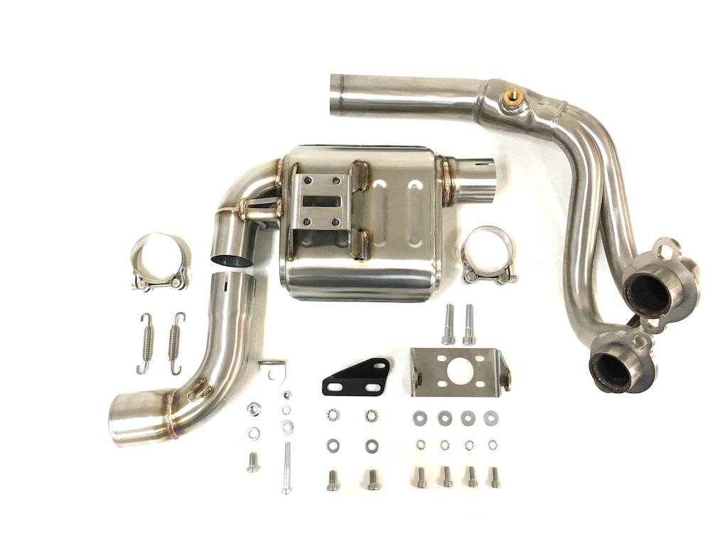 Ixrace MK2 Inox Exhaust System Kawasaki Versys 650 2015-22 - Motorcycle Performance Store