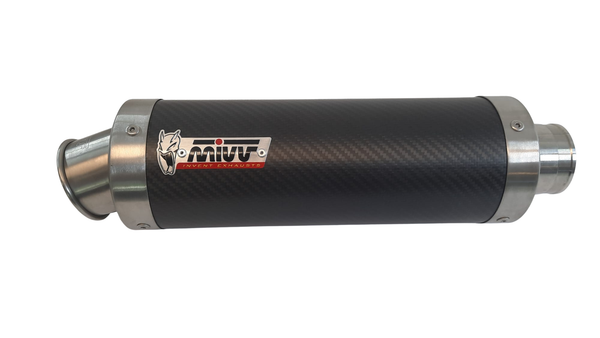 MiVV GP Carbon Slip-On Silencer for the Kawasaki ZX-6R (2009-16). Available at Motorcycle Performance Store.