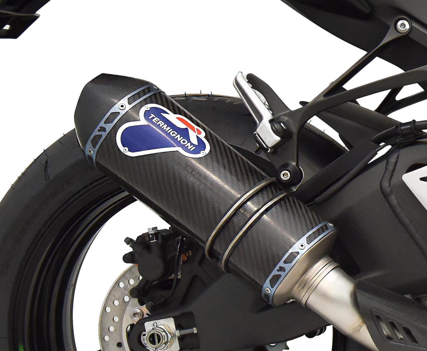 Termignoni Titanium Carbon Exhaust System Kawasaki ZX-10RR 2020-24 - Motorcycle Performance Store 