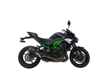 Termignoni black titanium Euro 5+ silencer fitted to Kawasaki Z900 2024–2026