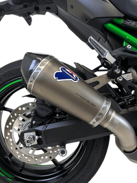 Termignoni titanium Euro 5+ silencer fitted to Kawasaki Z900 2024–2026