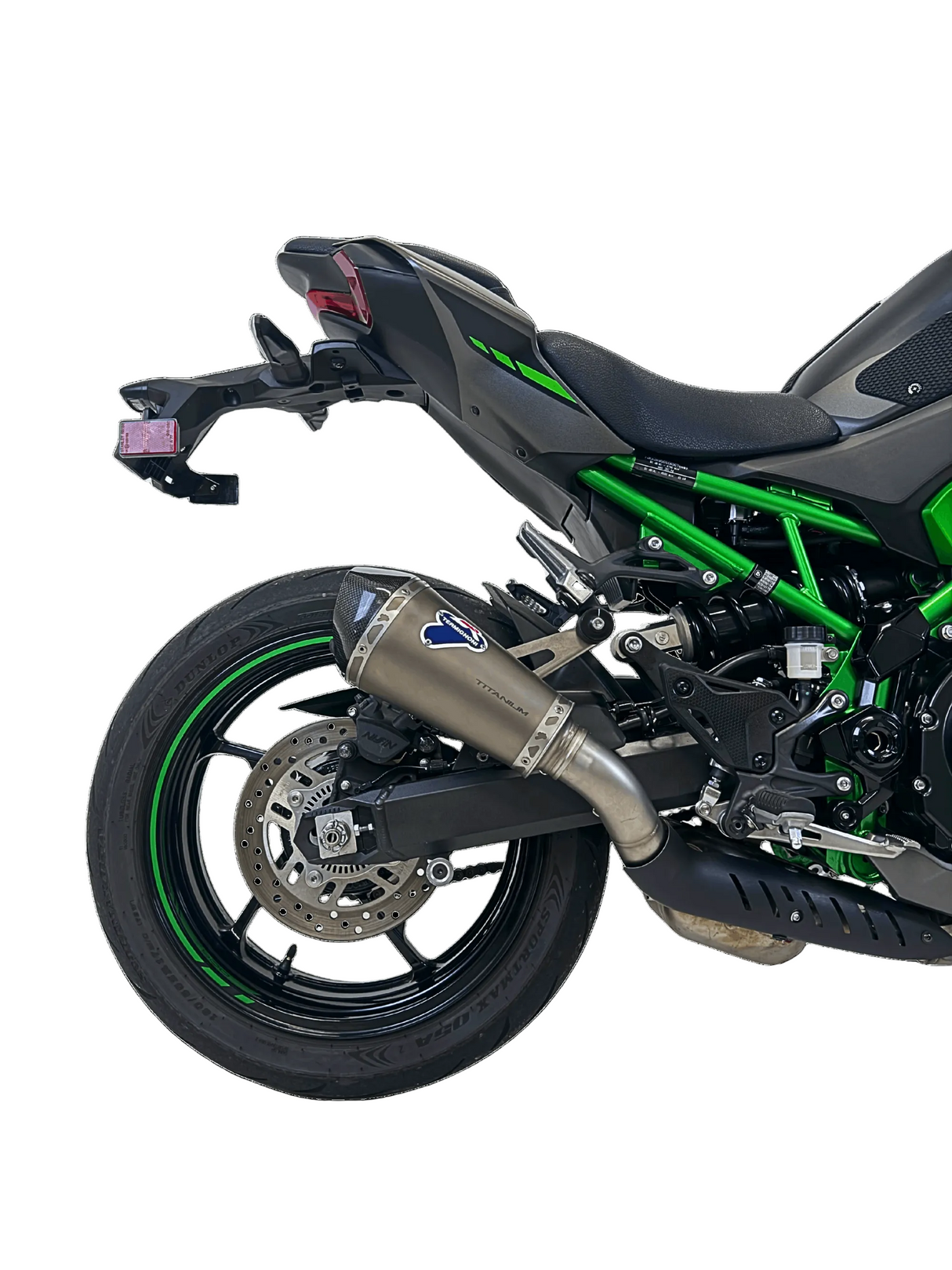 Termignoni titanium Euro 5+ silencer fitted to Kawasaki Z900 2024–2026_1