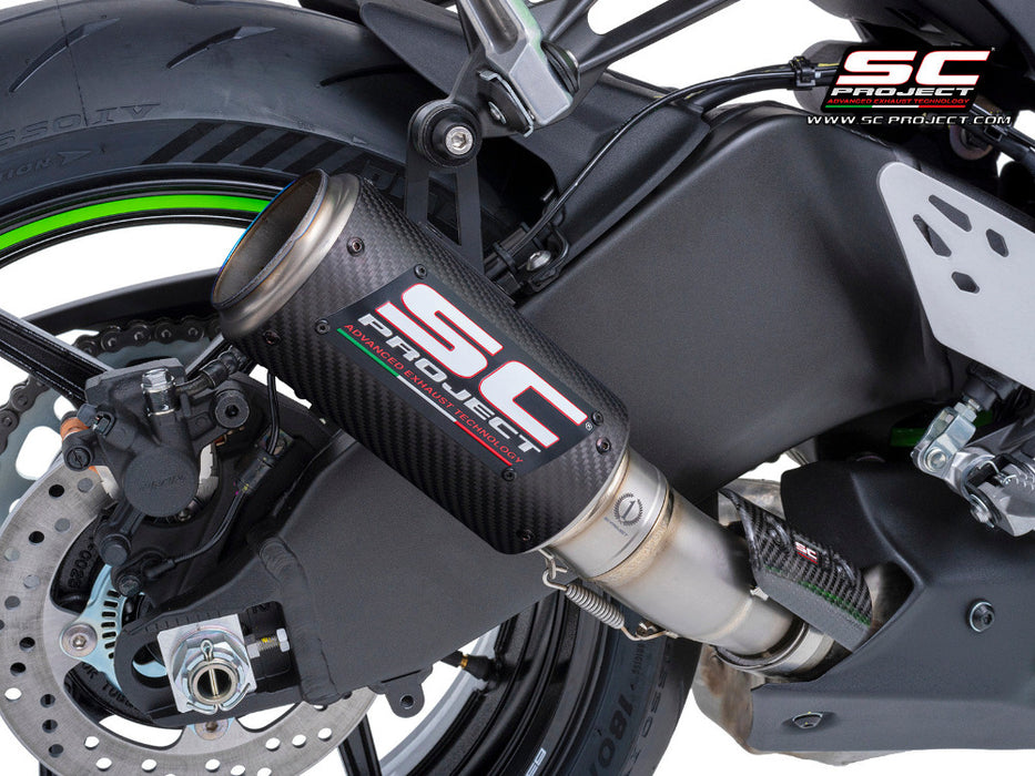 SC Project CR-T Carbon Silencer Kawasaki ZX-6R 2024 - Motorcycle Performance Store 