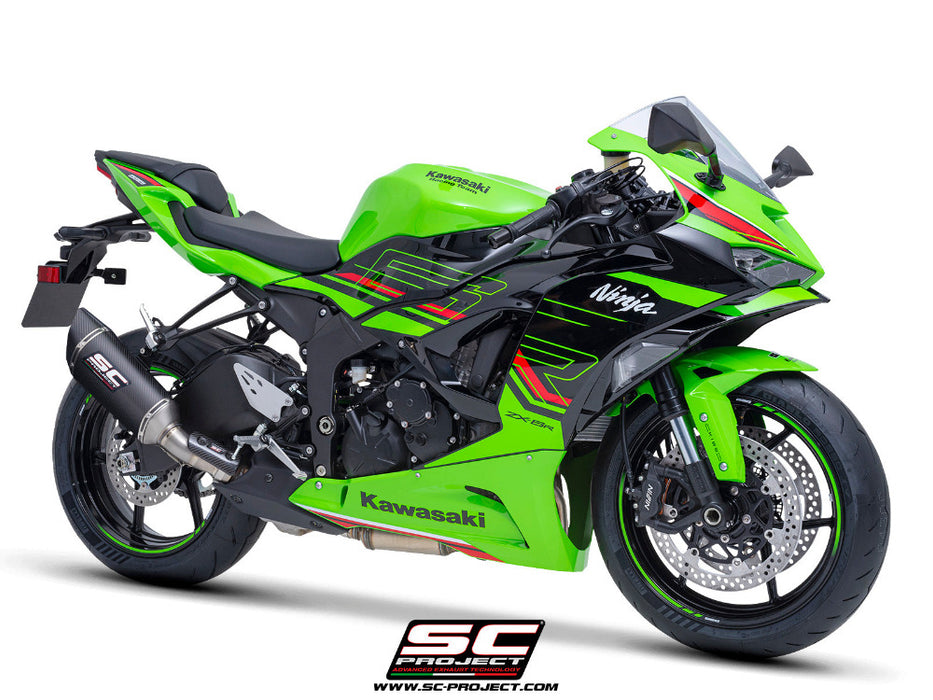 SC Project SC1-R Carbon Silencer Kawasaki ZX-6R 2024 - Motorcycle Performance Store 