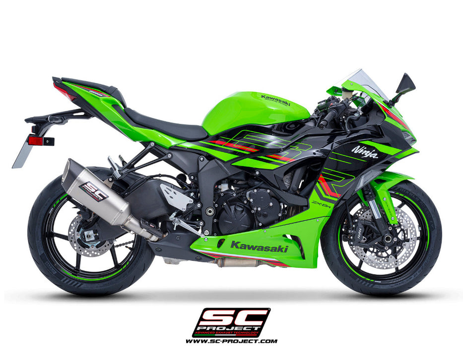 SC Project SC1-R Titanium Silencer Kawasaki ZX-6R 2024 - Motorcycle Performance Store 