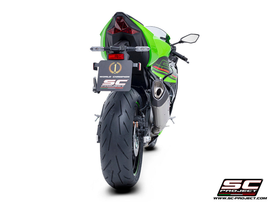 SC Project SC1-R Titanium Silencer Kawasaki ZX-6R 2024 - Motorcycle Performance Store 