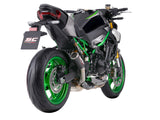 SC-Project CR-T carbon fibre stoneguard grid silencer for Kawasaki Z900 2025-26