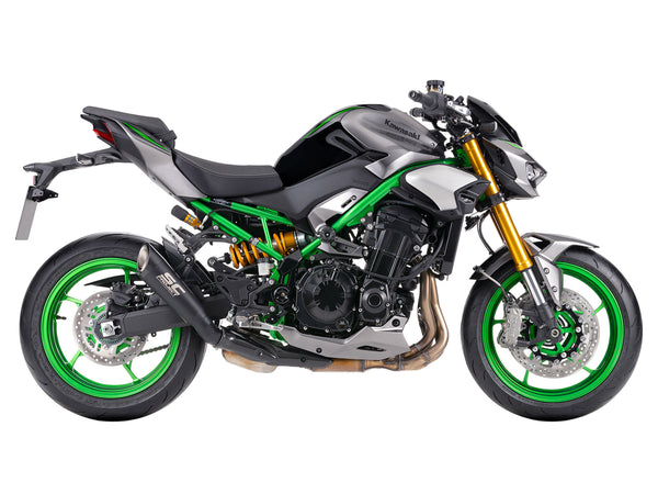 SC-Project S1 matt black titanium silencer for Kawasaki Z900 2025-26