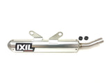 Ixil underseat stainless steel exhaust system fitted to KTM 300 EXC 2024–2026 off-road silencer and decat pipe_2