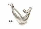 Ixil underseat stainless steel exhaust system fitted to KTM 300 EXC 2024–2026 off-road silencer and decat pipe_3