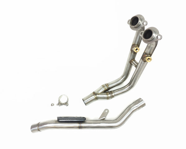 IXIL stainless steel decat pipe with twin lambda sensor ports for Moto Morini Allthrike 450 2025–2026