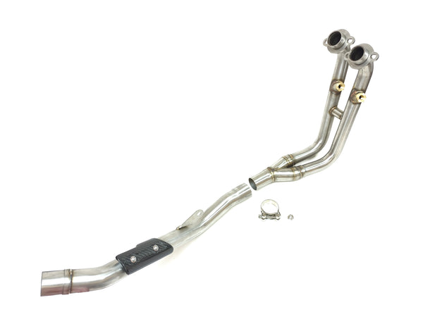 IXIL stainless steel decat pipe with twin lambda sensor ports for Moto Morini Allthrike 450 2025–2026_1