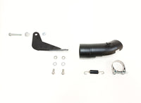 Ixil Race Xtrem black conical full exhaust system for Voge 125 R with stainless collectors, carbon heat shield and lambda sensor port_2