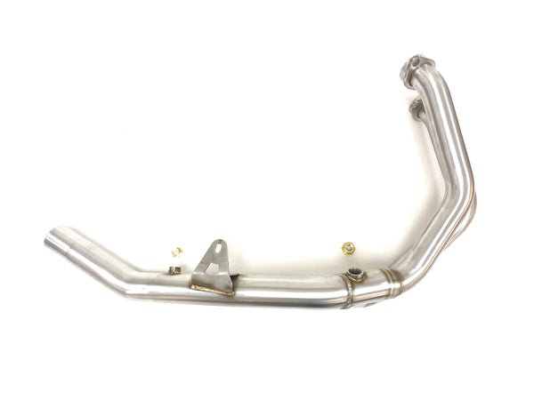 Ixil decat collector pipe fitted to Honda CB750 Hornet 2023–2026 stainless steel exhaust upgrade