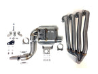 Ixrace MK2 black full exhaust system installed on Honda CB650F 2014-2018 with GP-style outlet_3