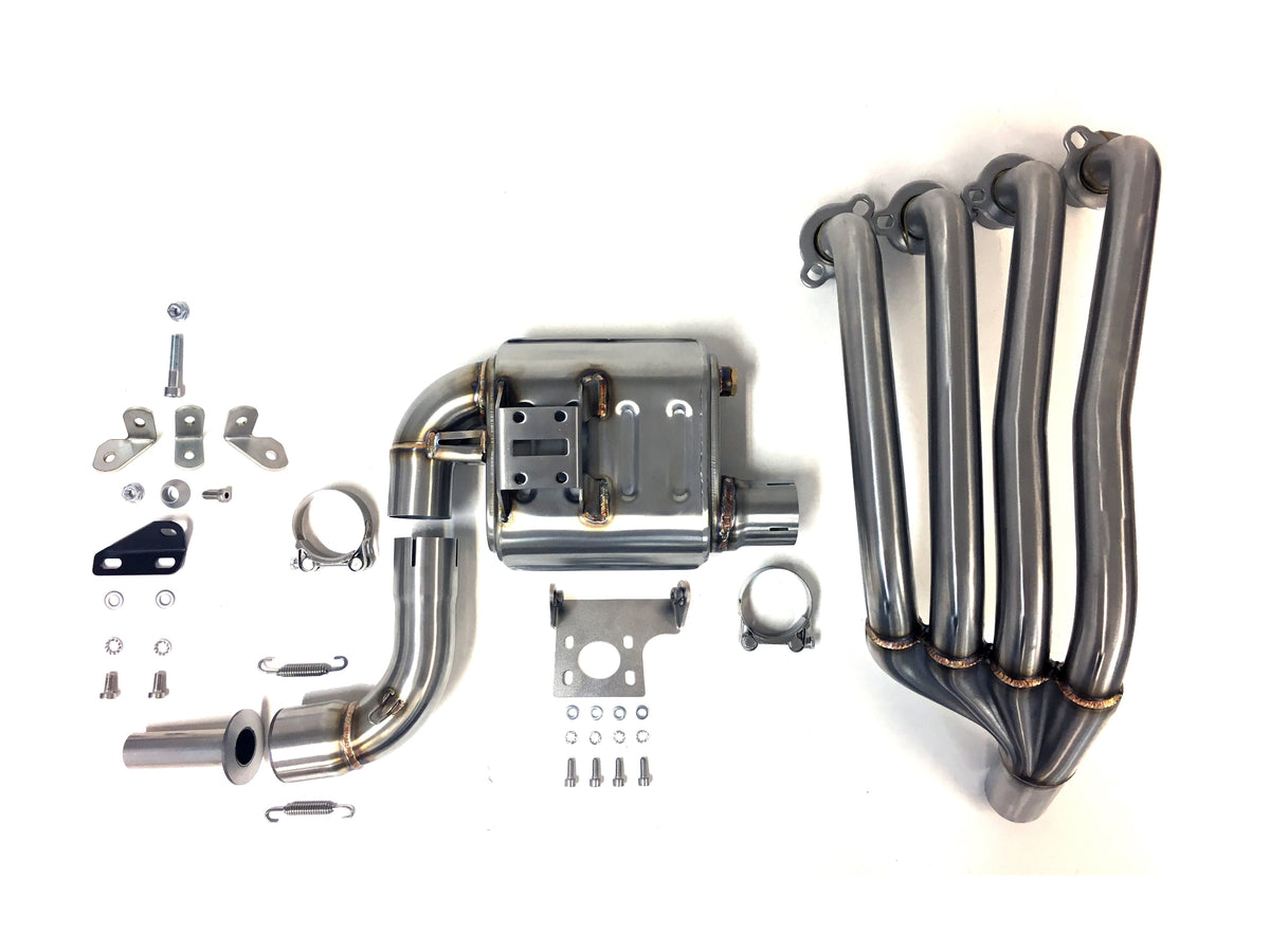 Ixrace MK2 black full exhaust system installed on Honda CBR650F 2015-2018 with GP-style outlet_3