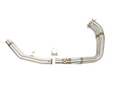 Ixil decat collector pipe for Kawasaki KLE 500 SE 2026 stainless steel exhaust with twin lambda sensor ports_1