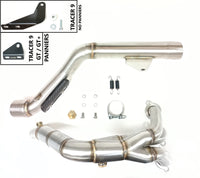 IXIL Race Xtrem Black full exhaust system fitted to Yamaha Tracer 9 GT with black conical silencer