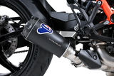 Termignoni GP2R-RHT Black Titanium Silencer KTM 1390 Super Duke R EVO with mesh detailing and stainless steel link pipe