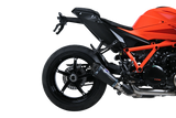 Termignoni Relevance Black Blue Titanium Silencer KTM 1390 Super Duke R with blue riveted straps and removable dB killer_1