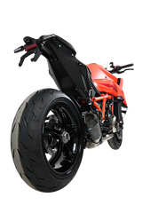 Termignoni Relevance Black Blue Titanium Silencer KTM 1390 Super Duke R with blue riveted straps and removable dB killer_3