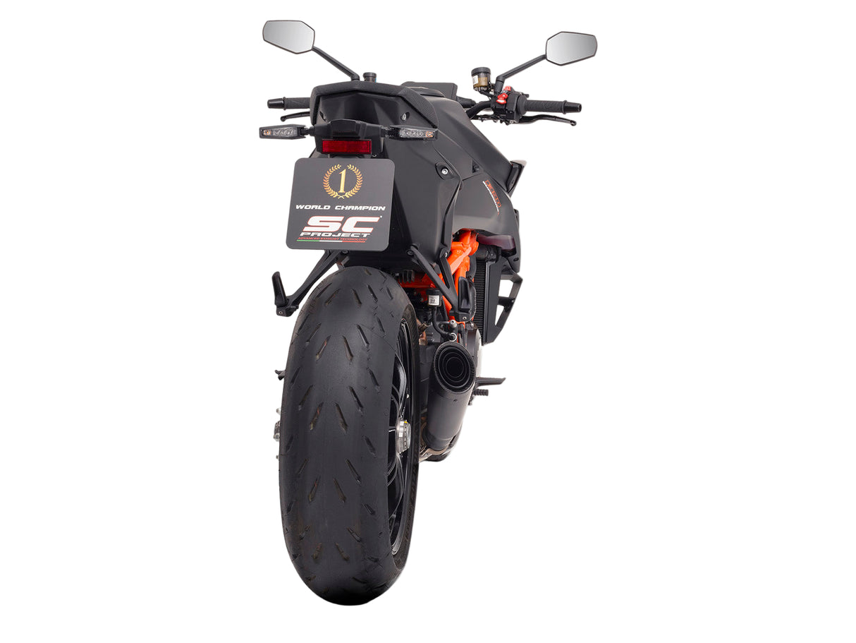 SC Project S1 Matt Black Titanium Silencer KTM 1390 Superduke R 2024-25