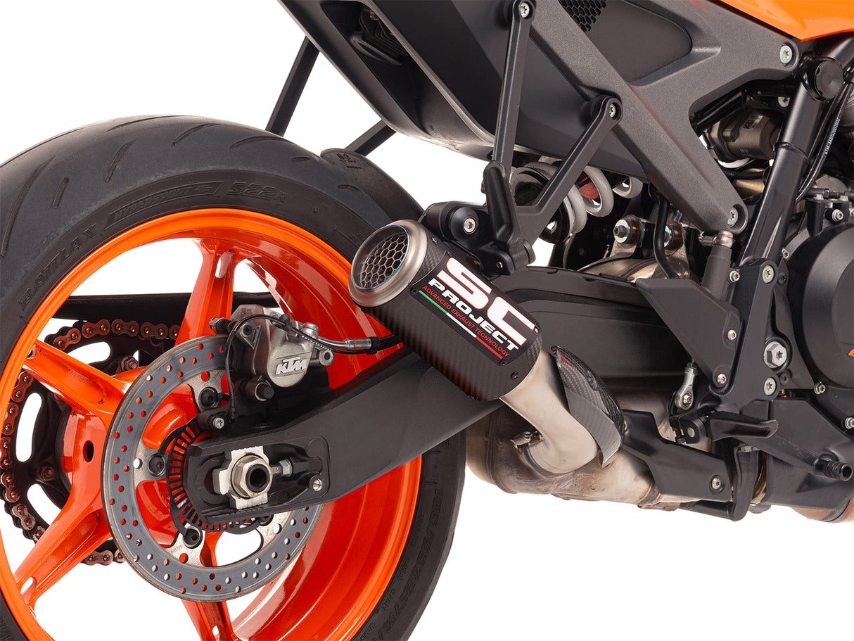 SC Project CR-T Carbon Fibre Silencer KTM Duke 990 2024-25