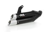 Ixil L3X Black Hyperlow Silencer Kawasaki Versys 650 2006-14 - Motorcycle Performance Store