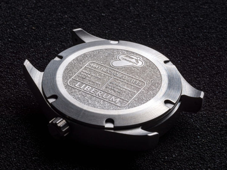Termignoni Liberum RE-XHAUST Solar Steel automatic watch with recycled stainless steel case and black or yellow dial_3
