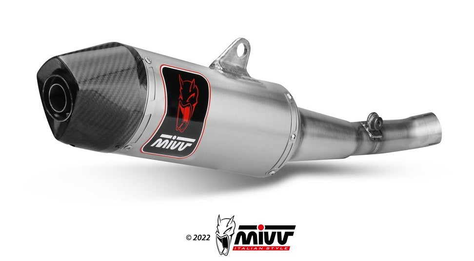 Mivv STR-1 Stainless Steel Silencer Honda CRF450R 2021-24 - Motorcycle Performance Store 