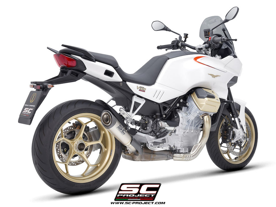 SC Project S1 Titanium Silencer Moto Guzzi V100 Mandello 2023-24 - Motorcycle Performance Store 