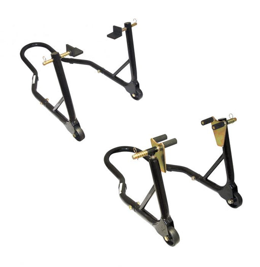 Pair of Black Moto GP Paddock Stands - Motorcycle Performance Store