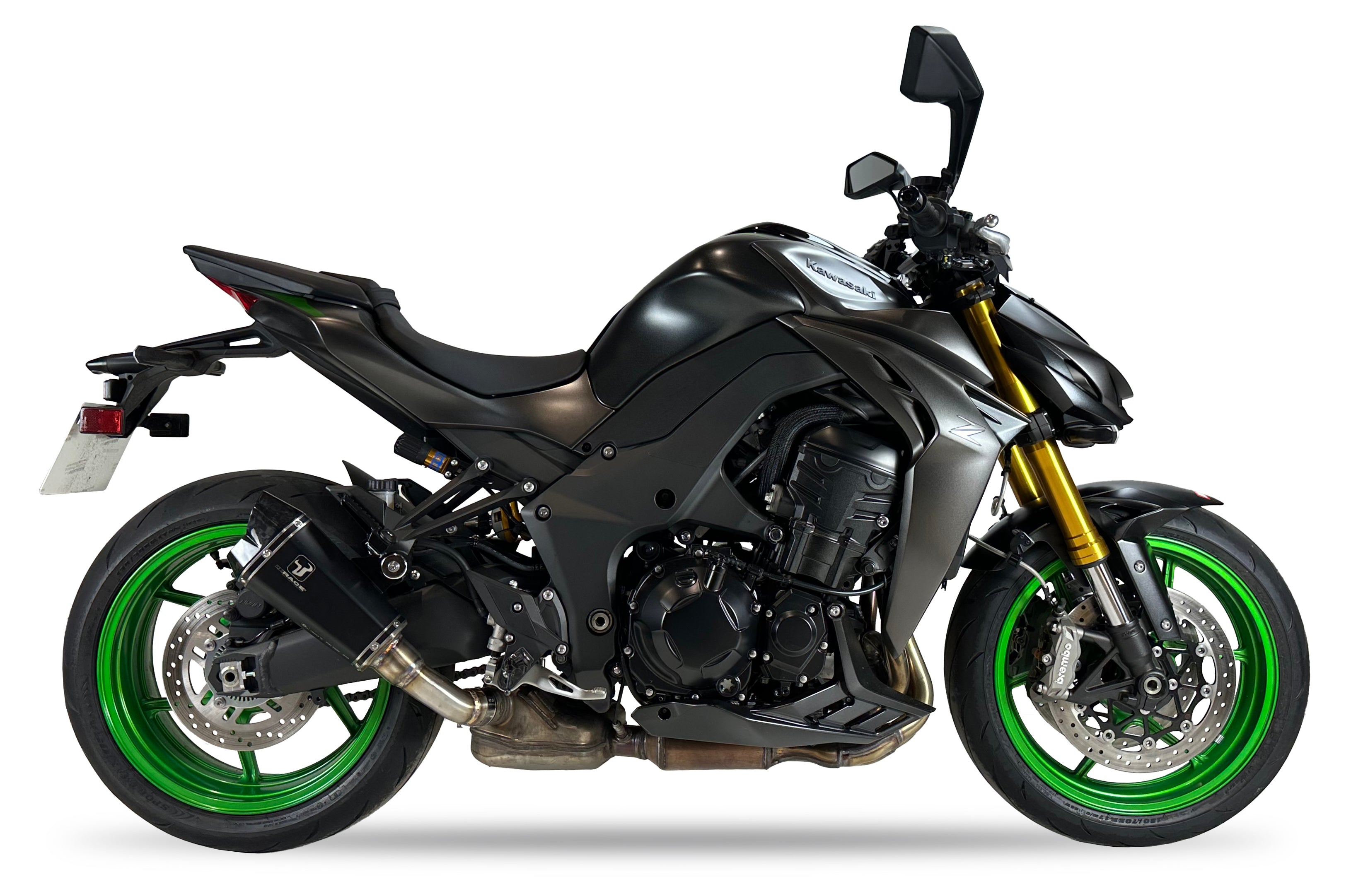 Ixrace M8 Dual Black Silencer | Kawasaki Z1100 (SE) 2025–2026