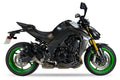 Ixrace M8 dual black silencer for Kawasaki Z1100 SE 2025–2026 road legal exhaust