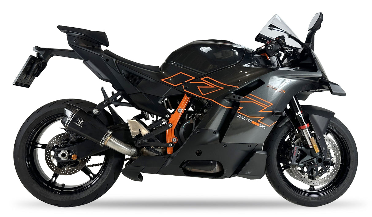 Ixrace M8 Silenziatore doppio nero KTM Duke 990 2024-26