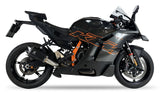 Ixrace M8 Silenziatore doppio nero KTM Duke 990 2024-26