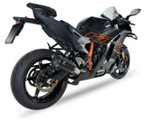 Ixrace M8 Silenziatore doppio nero KTM Duke 990 2024-26