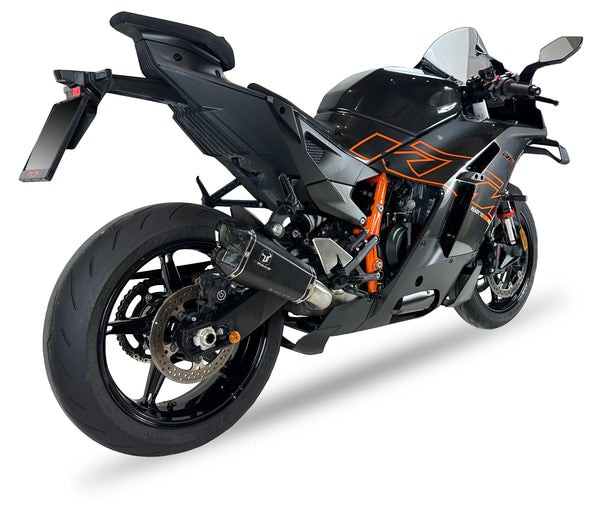 IXRACE M8 Black Dual-Outlet Silencer for KTM RC 990 (R) with matte black finish_1