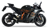Ixrace M8 Silenziatore doppio nero KTM Duke 990 2024-26