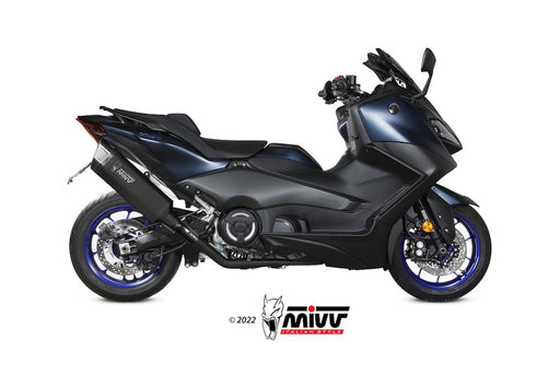 Mivv SR-1 Full Black Titanium System Yamaha T-Max 560 2022-24 - Motorcycle Performance Exhausts