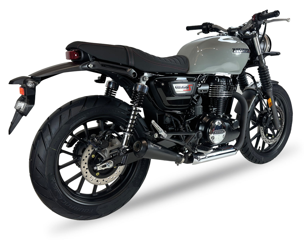 Ironhead Conical Black Silencer Honda GB350S 2025-26 image 3