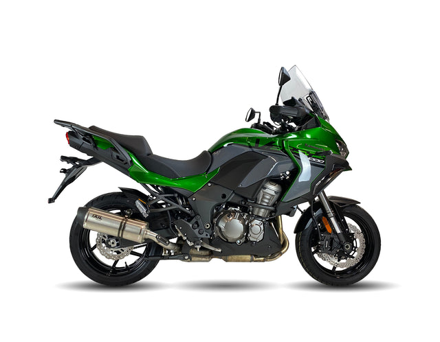 IXIL Hexoval Xtrem Inox stainless steel silencer fitted to Kawasaki Versys 1000 2020–2024