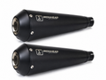 Ironhead Black Conical Silencers Moto Guzzi V7 III 2017-20