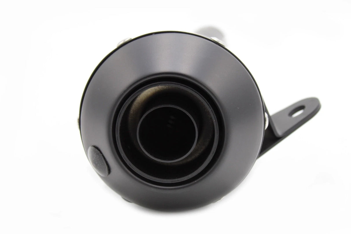 Ironhead black conical slip-on exhaust silencers fitted to Moto Guzzi V7 III 2017–2020_3