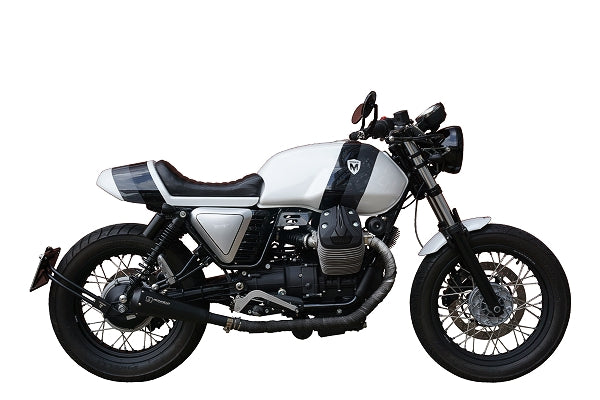 Ironhead Black Silencers Moto Guzzi V7 II 2013-16