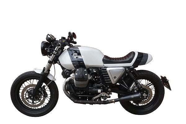 Ironhead Black Silencers Moto Guzzi V7 II 2013-16 image 4